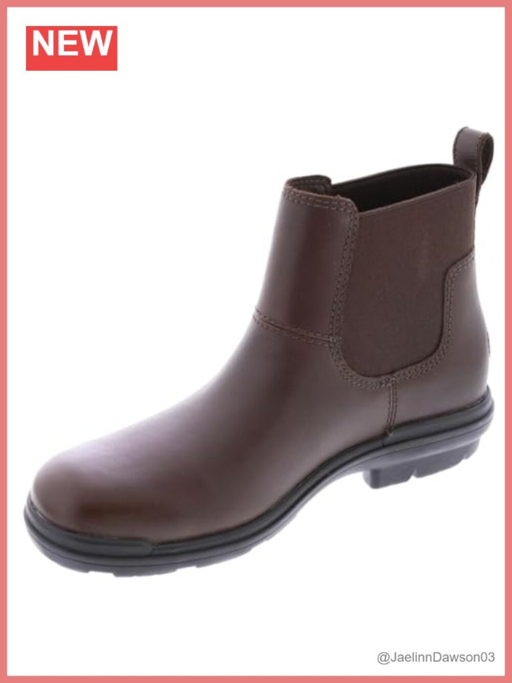 UGG Hapsburg Chelsea Boot Waterproof Leather Removable Insole Pull-On Ankle